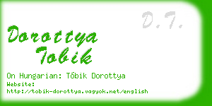 dorottya tobik business card