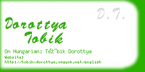 dorottya tobik business card